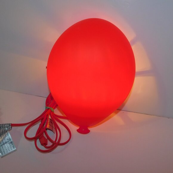Vintage Ikea Drömminge Red Balloon Wall Light Lamp corded 11" - Picture 3 of 6
